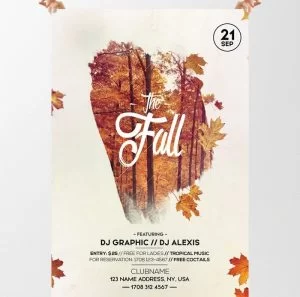 Fall Festival Autumn – Free PSD Flyer Template