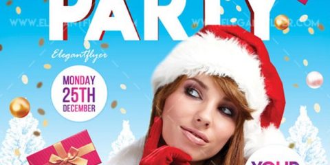 Free Christmas Crazy party – Flyer PSD Template