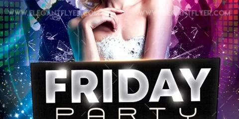 Friday Party – Free Flyer PSD Template