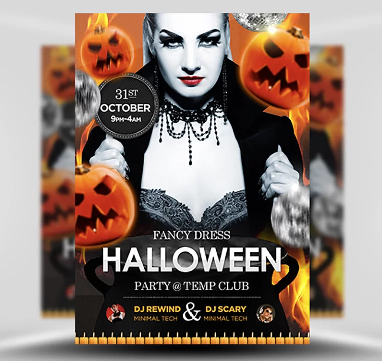 Halloween Free PSD Flyer Template