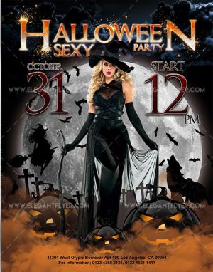 Halloween sexy party – Free Flyer Template