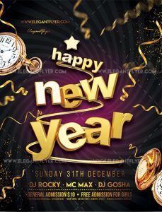 Happy New Year 2020 – Free Flyer PSD Template