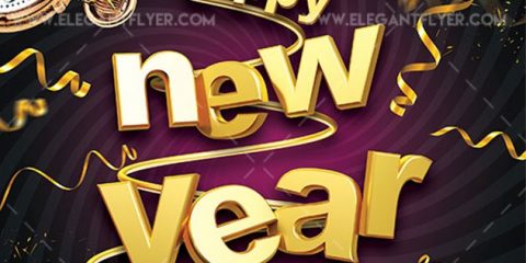Happy New Year 2020 – Free Flyer PSD Template
