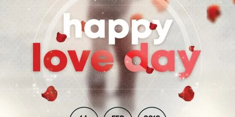Happy Valentine’s Day Free PSD Flyer Template