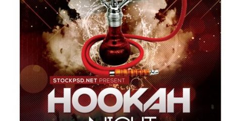Hookah Night – Free PSD Flyer Template