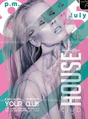 House Party – Free Flyer PSD Template
