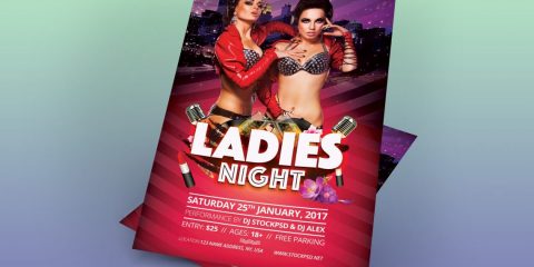 Ladies Night – Free PSD Flyer Template