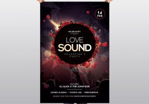 Love Sound – Valentine’s Free PSD Flyer Template