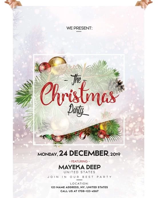 Merry Christmas – Free PSD Flyer Template