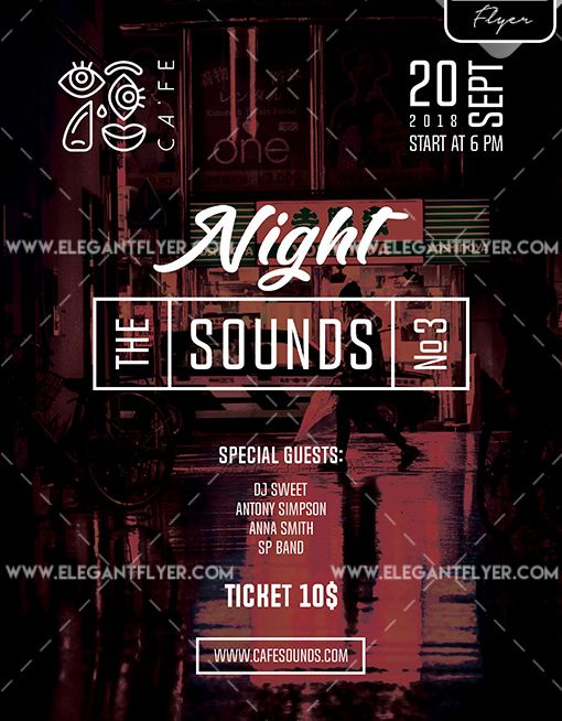 Music Party – Free Flyer PSD Template