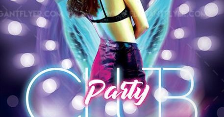 Neon Party – Free Flyer PSD Template