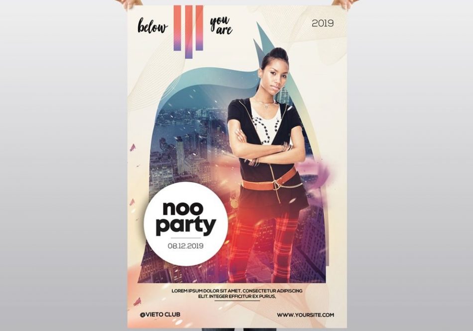 Noo Party – Free Alternative PSD Flyer Template