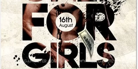 Only For Girls – Free Flyer PSD Template