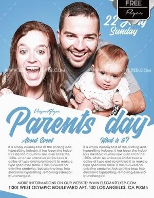 Parents Day – Free Flyer PSD Template