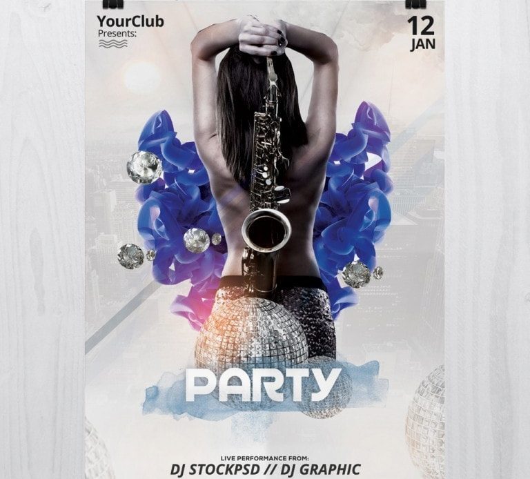 Party – Free PSD Flyer Template