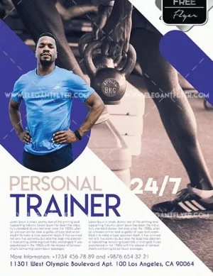 Personal Trainer – Free Flyer PSD Template