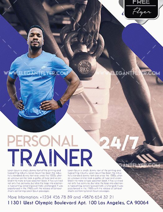 Personal Trainer Free Flyer PSD Template PSDFlyer