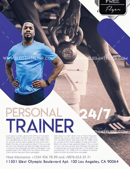Personal Trainer – Free Flyer PSD Template