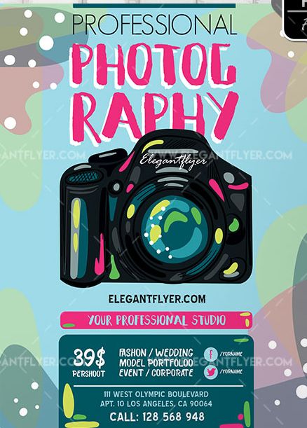 Photography – Free Flyer PSD Template