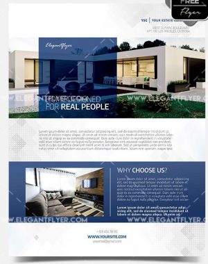 Real Estate – Free Flyer PSD Template