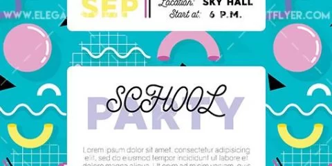 School Party – Free Flyer PSD Template