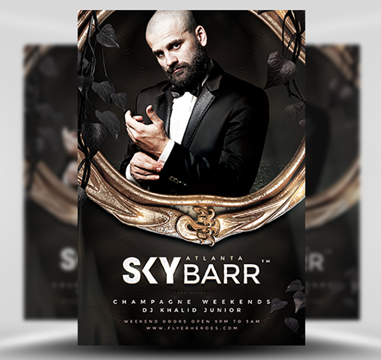 Skybarr Free PSD Flyer Template