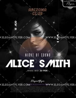 Special Guest DJ – Free Flyer PSD Template