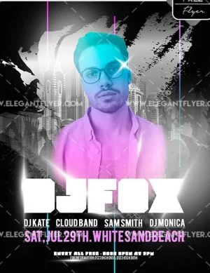 Special Guest – Free Flyer PSD Template