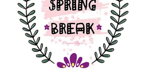 Spring Break – Free Flyer PSD Template