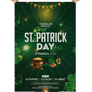 St. Patricks Free PSD Flyer Template