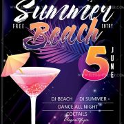 Summer Beach – Free Flyer PSD Template