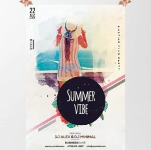 Summer Vibe – Free PSD Flyer Template