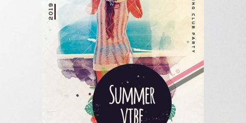 Summer Vibe – Free PSD Flyer Template
