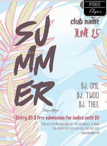 Summer – Free Flyer PSD Template