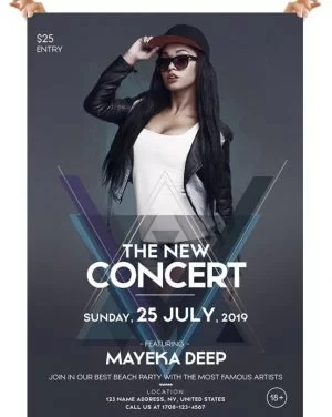 The Concert Party – Free Party PSD Flyer Template