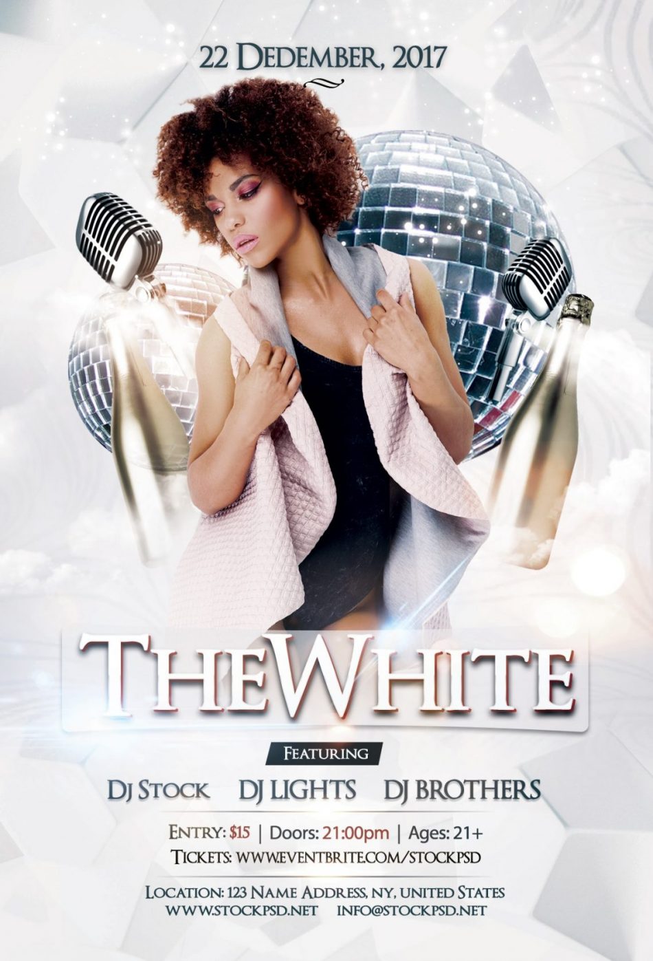 The White – Free Luxury PSD Flyer Template