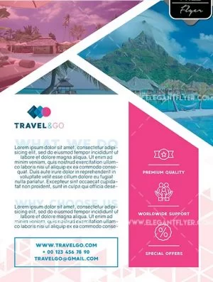 Travel Agency – Free Flyer PSD Template