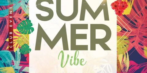 Tropical Summer – Free PSD Flyer Template