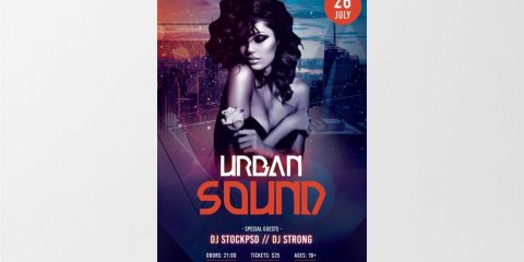 Urban Sound – Free PSD Flyer Template