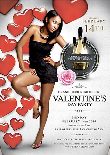 Valentine’s Day Free PSD Flyer Template