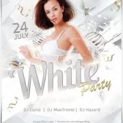 White Party – Free Flyer PSD Template