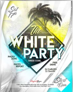 White Party – Free Flyer PSD Template