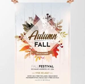 Fall Festival – Autumn Free PSD Flyer Template