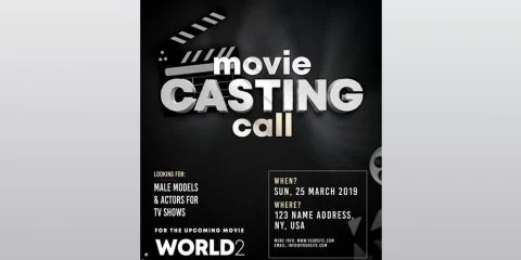 Casting Call – Free PSD Flyer Template