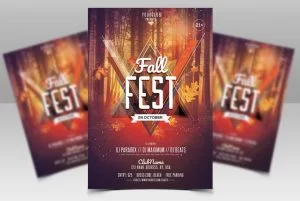 Fall Fest – Download Free Autumn PSD Flyer Template