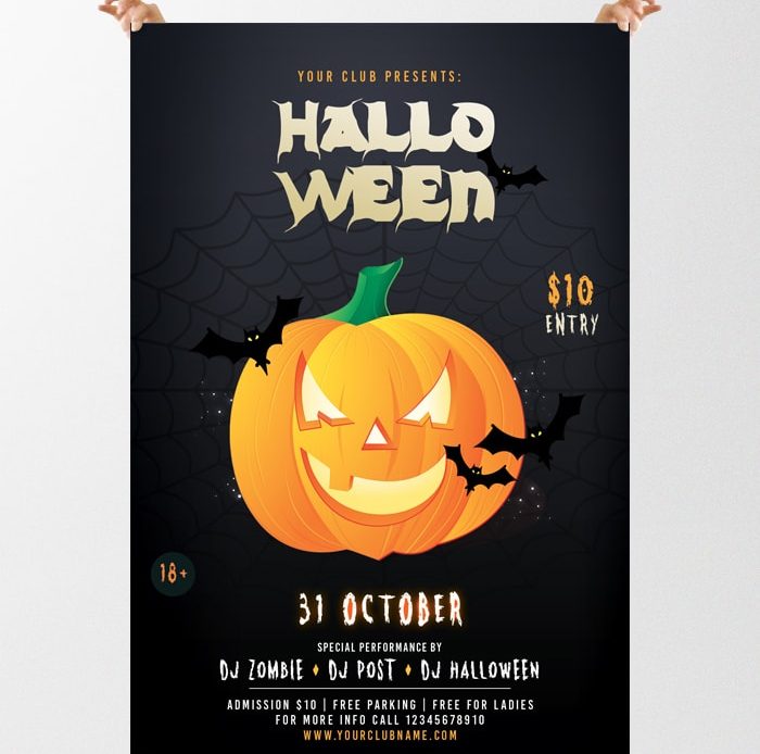 Halloween Party – Free PSD Flyer Template
