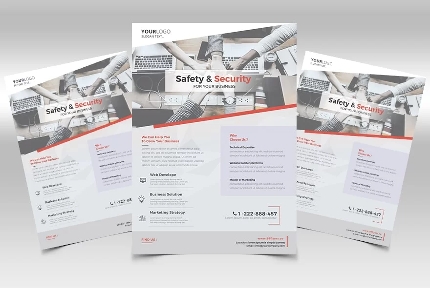 Business & Corporate – Clean Free PSD Flyer Template
