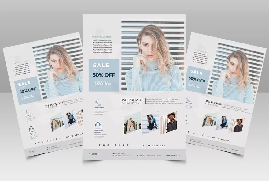 Fashion Sale Free PSD Flyer Template