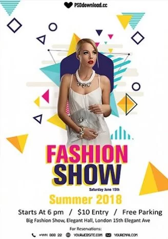 Fashion Show Free Flyer Template