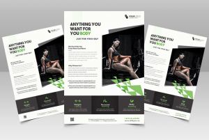 Fit Your Body | Fitness Free PSD Flyer